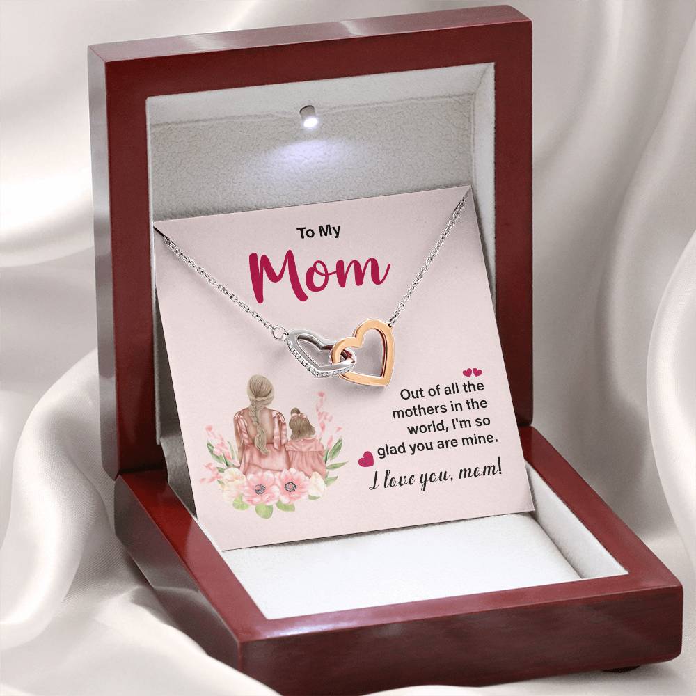 I Love You Mom Necklace – Gift for Mother's Birthday