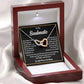 Soulmate Hearts Necklace with Message Card & Gift Box