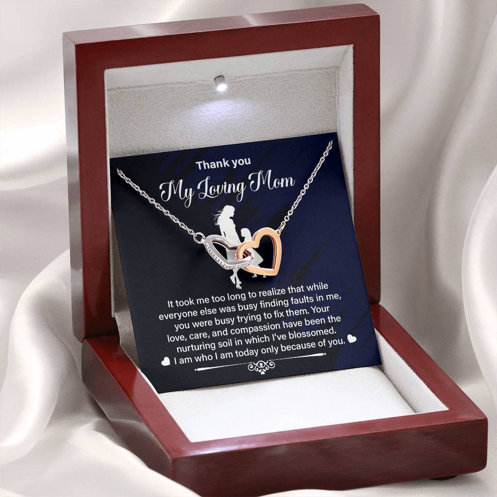 Thank You Mom Gift from Daughter With Necklace Box