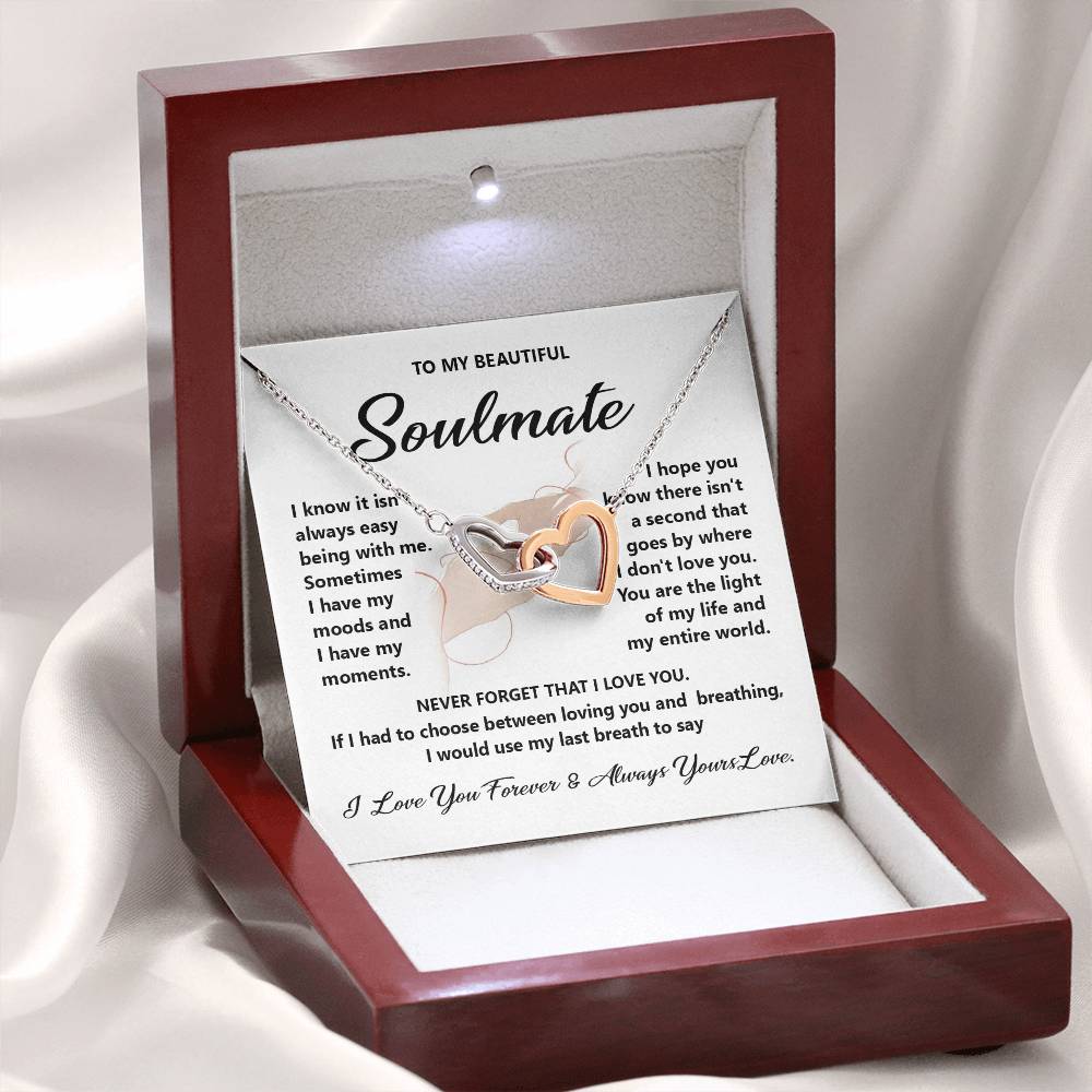 Soulmate Gift for Her with Forever Love Message Card