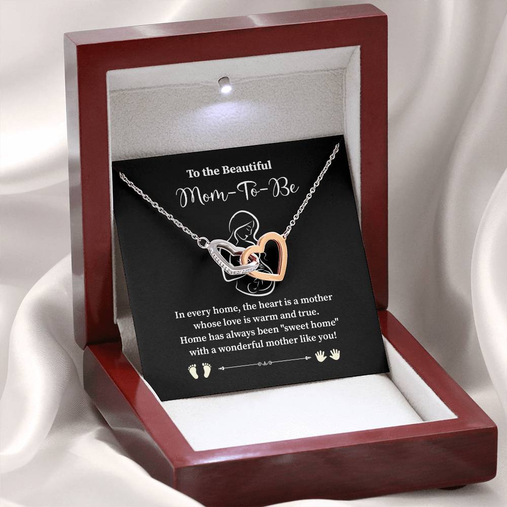 To The Beautiful Mom-to-be Heartfelt Necklace For Expecting Mothers Loving Jewelry For A New Mom Sweet Pendant Sentimental Gift For Mom-to-be Loving Pendant Appreciation Necklace Sentimental Pendant For Motherhood Sweet Pendant For A Growing Family