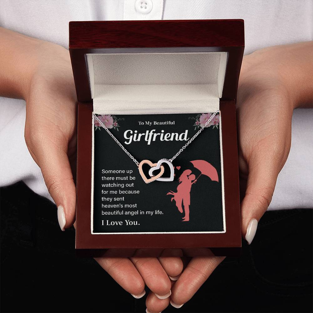 To My Beautiful Girlfriend Necklace – Gift with Message Card