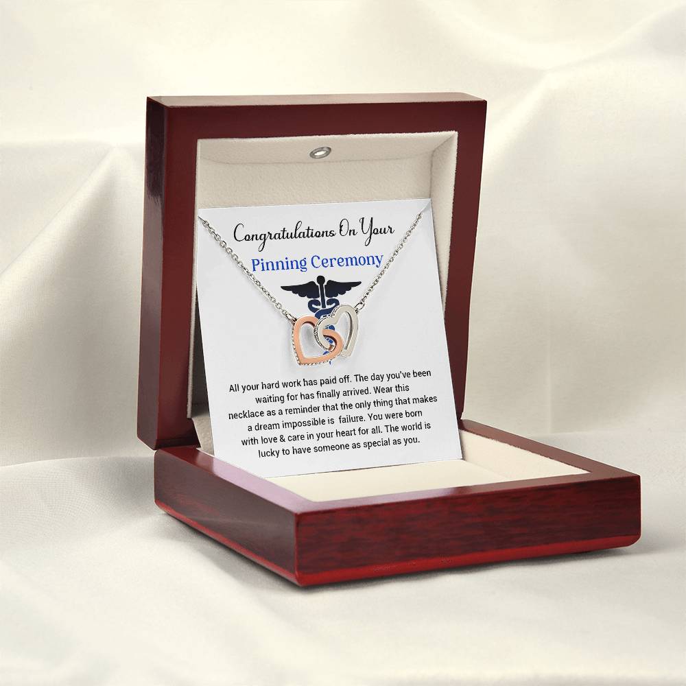 Congratulations On Your Pinning Ceremony Necklace Pinning Ceremony Necklace Gift Congratulations Pinning Ceremony Jewelry Pinning Ceremony Keepsake Necklace Special Heart Necklace Gift Gift For Graduates Pinning Ceremony