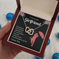 To My Beautiful Girlfriend Necklace – Gift with Message Card