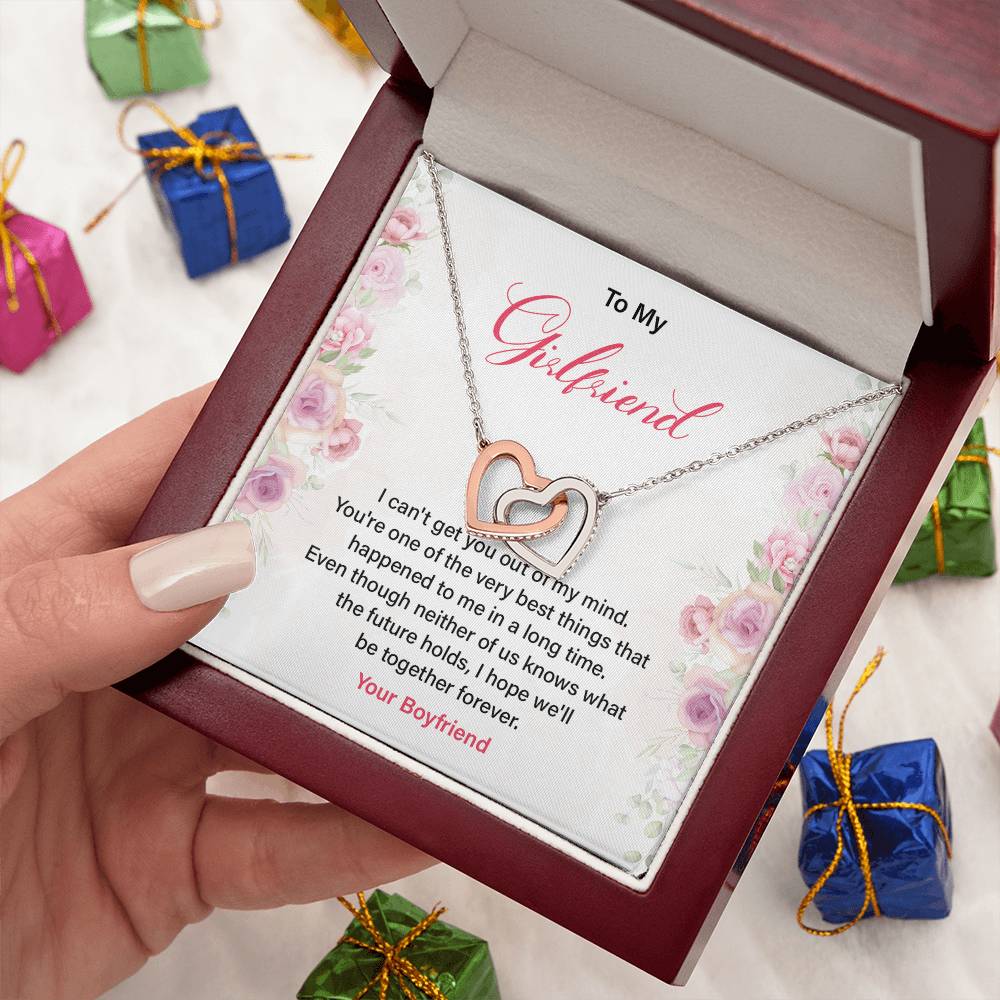Romantic Girlfriend Necklace with Love Quote