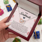 Romantic Soulmate Necklace for Her with Message Card
