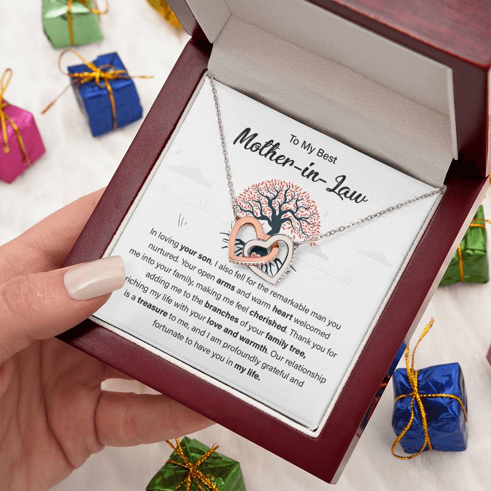 Gift for Mother-in-Law from Bride with Family Tree Card