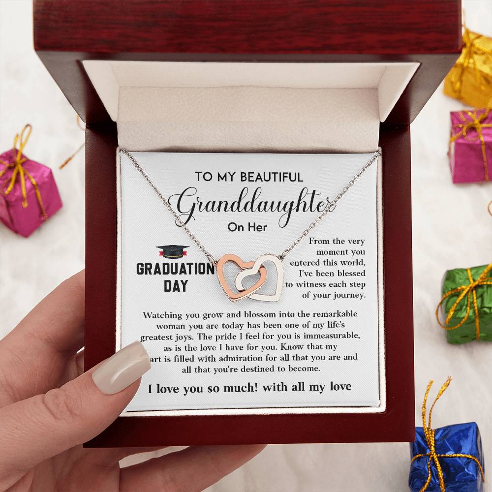 Graduation Day Necklace Gift for Granddaughter