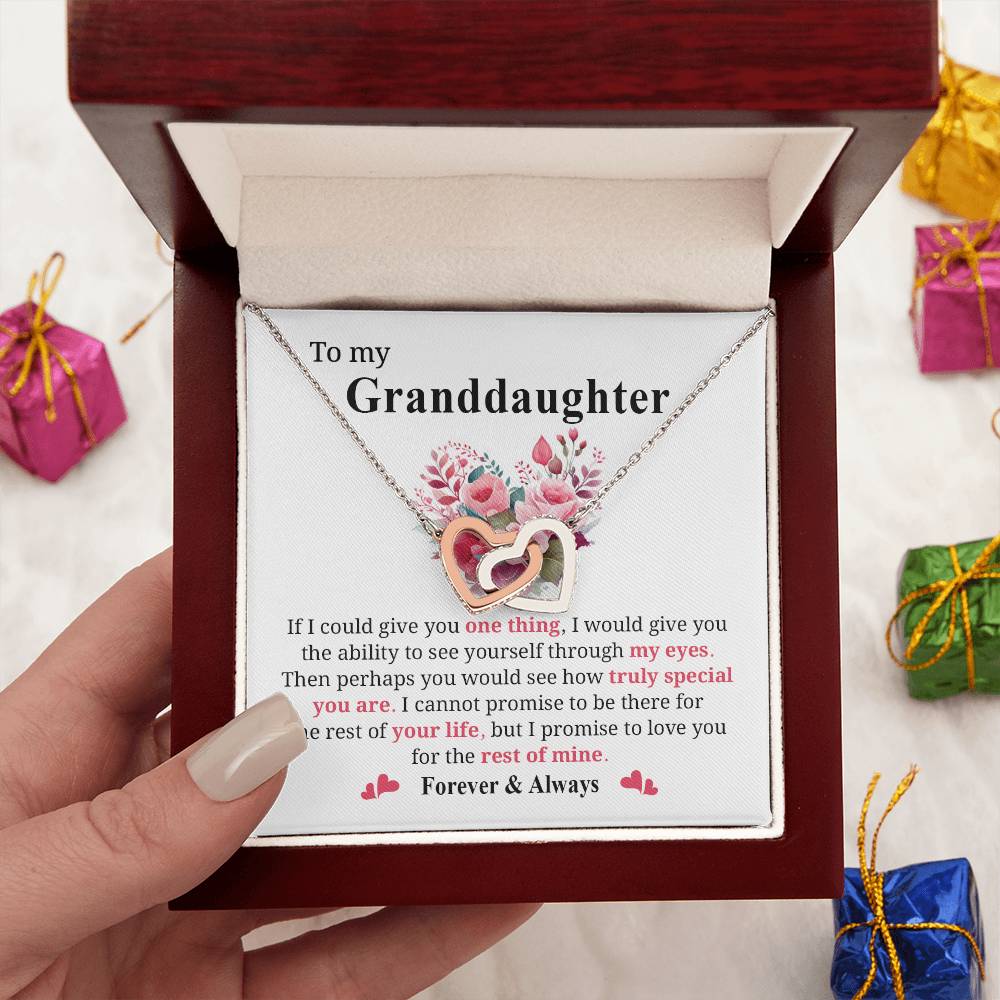 Granddaughter Jewelry Gift with Heartfelt Message Card