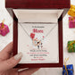 Mom Necklace from Daughter – Gift Box Message Card