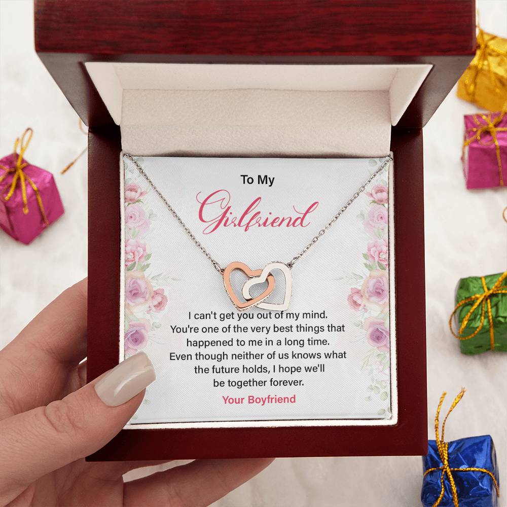 Romantic Girlfriend Necklace with Love Quote