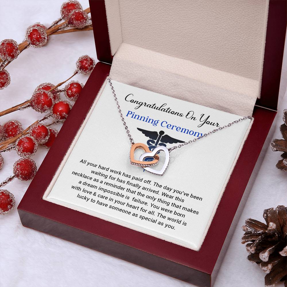 Congratulations On Your Pinning Ceremony Necklace Pinning Ceremony Necklace Gift Congratulations Pinning Ceremony Jewelry Pinning Ceremony Keepsake Necklace Special Heart Necklace Gift Gift For Graduates Pinning Ceremony