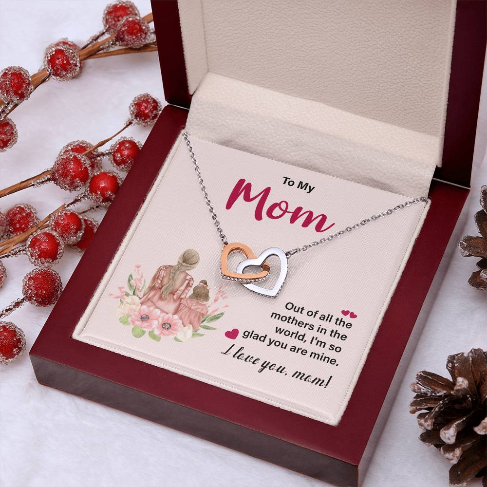 I Love You Mom Necklace – Gift for Mother's Birthday