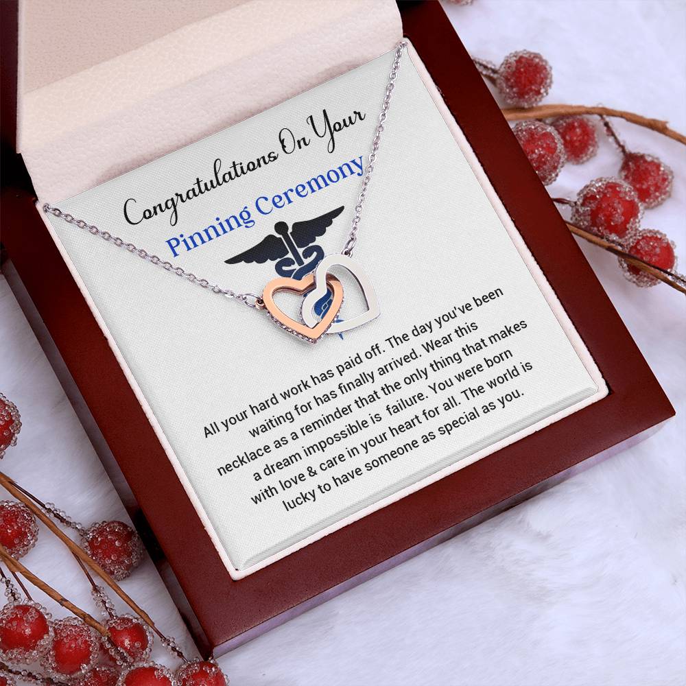 Congratulations On Your Pinning Ceremony Necklace Pinning Ceremony Necklace Gift Congratulations Pinning Ceremony Jewelry Pinning Ceremony Keepsake Necklace Special Heart Necklace Gift Gift For Graduates Pinning Ceremony