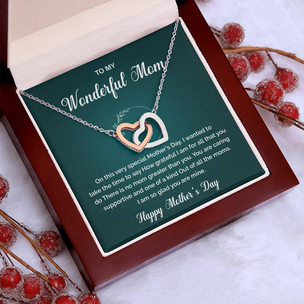 To My Wonderful Mom One-of-a-kind Mom Necklace Best Mom Ever Necklace Gratitude For Mom Necklace Spiritual Bond With Mom Necklace Heartfelt Message Necklace For Mom Wonderful Mom Necklace Gift Heartfelt Gift For Mom Gift For Mom