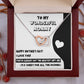 To My Wonderful Mommy Necklace For Mothe's Day Jewelry For Mom, Gift For Mommy From Baby Bump, Pregnancy Gift For Mommy Interlocking Necklace With Meaningful Message Card And Box.