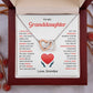 Granddaughter Gift from Grandpa with Heart Necklace
