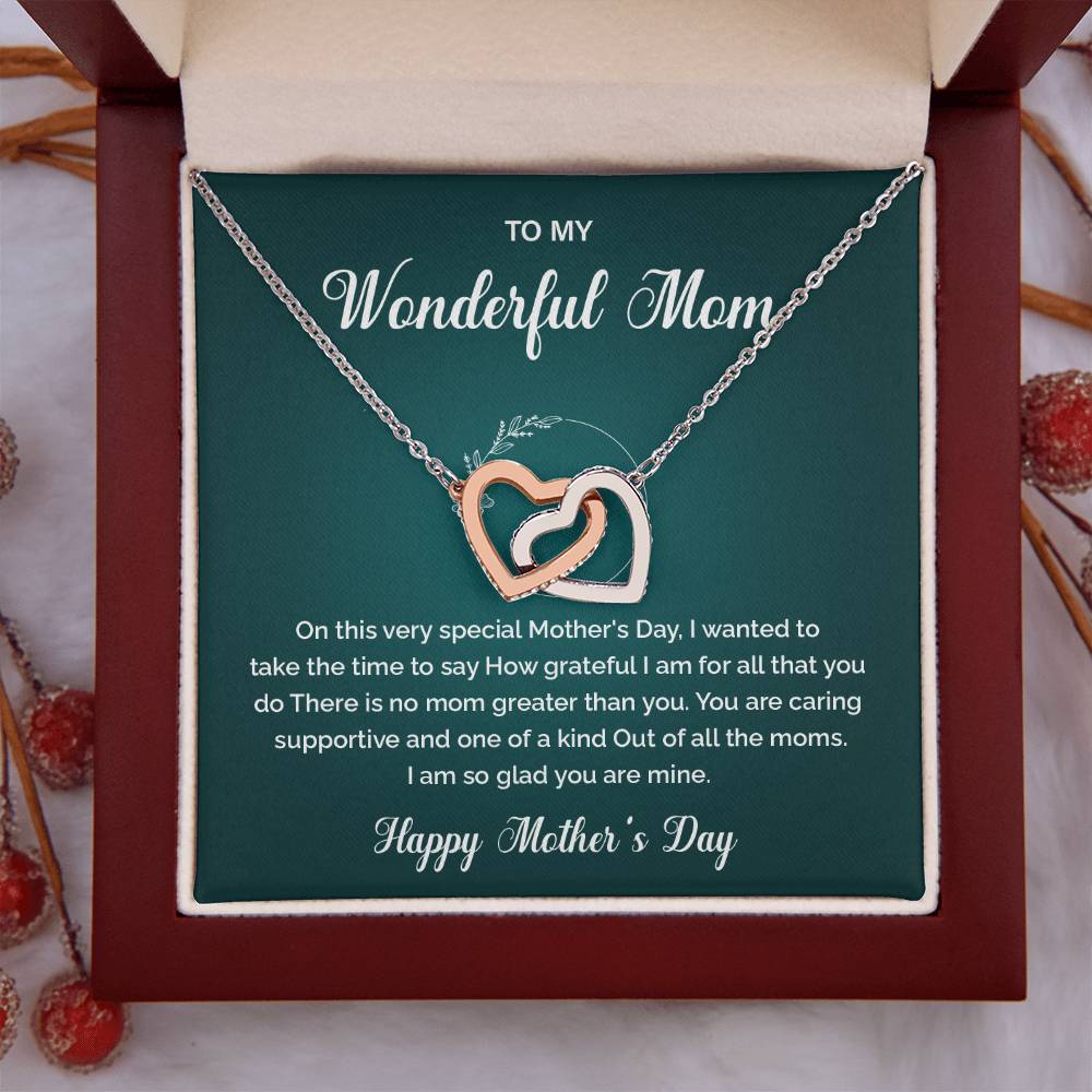 To My Wonderful Mom One-of-a-kind Mom Necklace Best Mom Ever Necklace Gratitude For Mom Necklace Spiritual Bond With Mom Necklace Heartfelt Message Necklace For Mom Wonderful Mom Necklace Gift Heartfelt Gift For Mom Gift For Mom