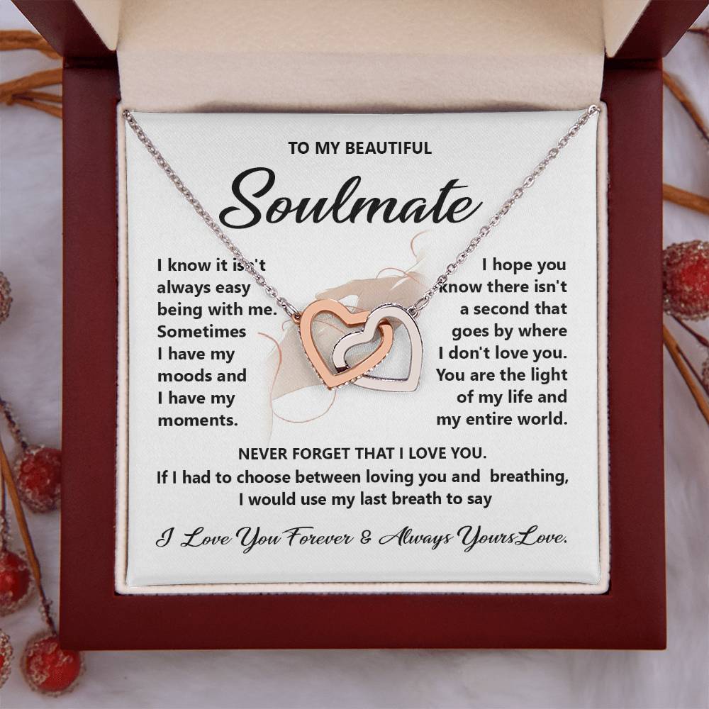 Soulmate Gift for Her with Forever Love Message Card