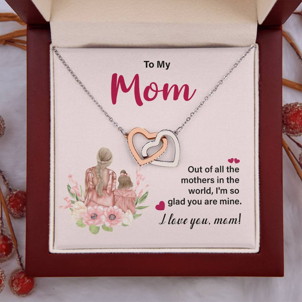 I Love You Mom Necklace – Gift for Mother's Birthday