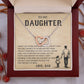 To My Daughter, Believe In Yourself Necklace Heartfelt Gift From Dad Inspiring Jewelry For Daughter Achievement Promise Necklace Encouragement Pendant Win Or Learn Necklace Encouragement Jewelry Heart Of Gold Daughter Pendant