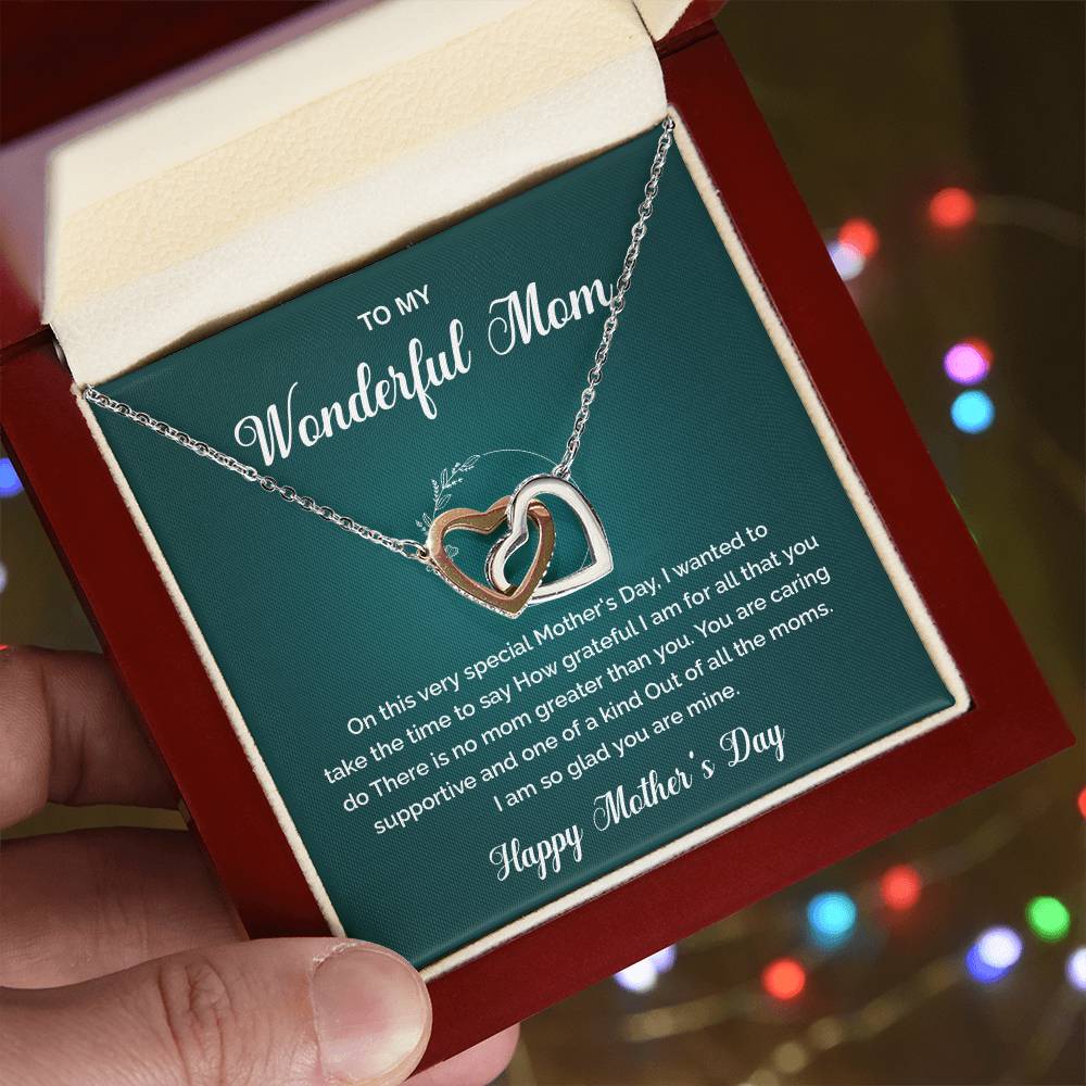 To My Wonderful Mom One-of-a-kind Mom Necklace Best Mom Ever Necklace Gratitude For Mom Necklace Spiritual Bond With Mom Necklace Heartfelt Message Necklace For Mom Wonderful Mom Necklace Gift Heartfelt Gift For Mom Gift For Mom