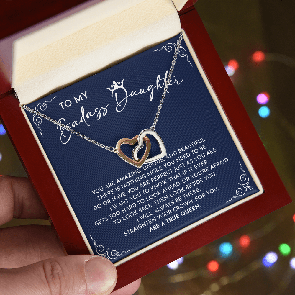 Badass Daughter - Empowering Message Card Gift Celebrating Your Strength, Beauty, And Uniqueness