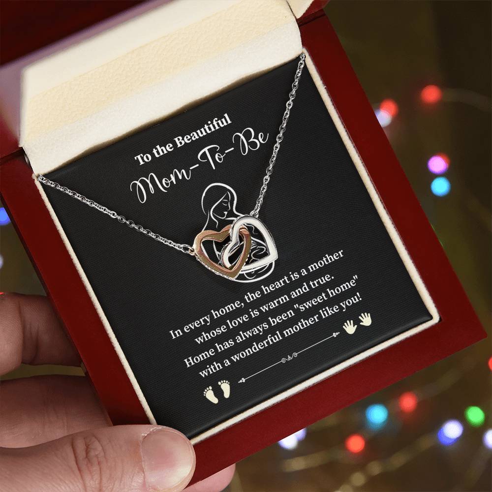 To The Beautiful Mom-to-be Heartfelt Necklace For Expecting Mothers Loving Jewelry For A New Mom Sweet Pendant Sentimental Gift For Mom-to-be Loving Pendant Appreciation Necklace Sentimental Pendant For Motherhood Sweet Pendant For A Growing Family