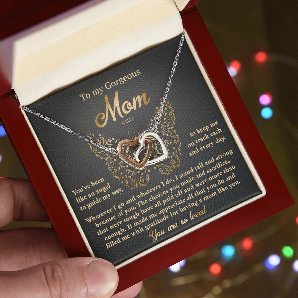 Necklace for Mom from Daughter – Angel Message Card Gift