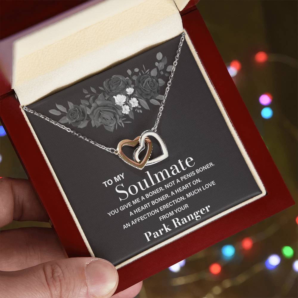 Funny Soulmate Necklace Gift from Park Ranger – Gift Box