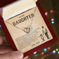 To My Daughter, Believe In Yourself Necklace Heartfelt Gift From Dad Inspiring Jewelry For Daughter Achievement Promise Necklace Encouragement Pendant Win Or Learn Necklace Encouragement Jewelry Heart Of Gold Daughter Pendant
