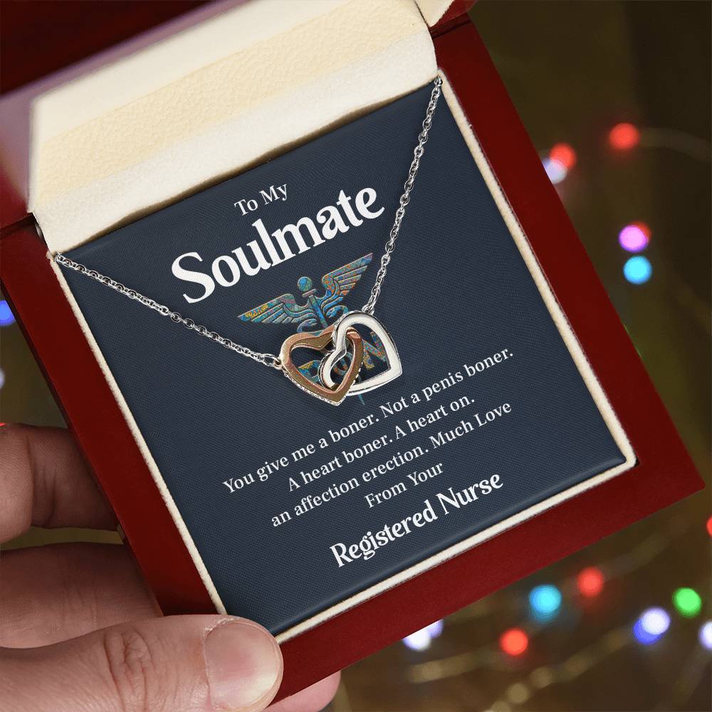 Soulmate Necklace Gift from Nurse – Message Card Box