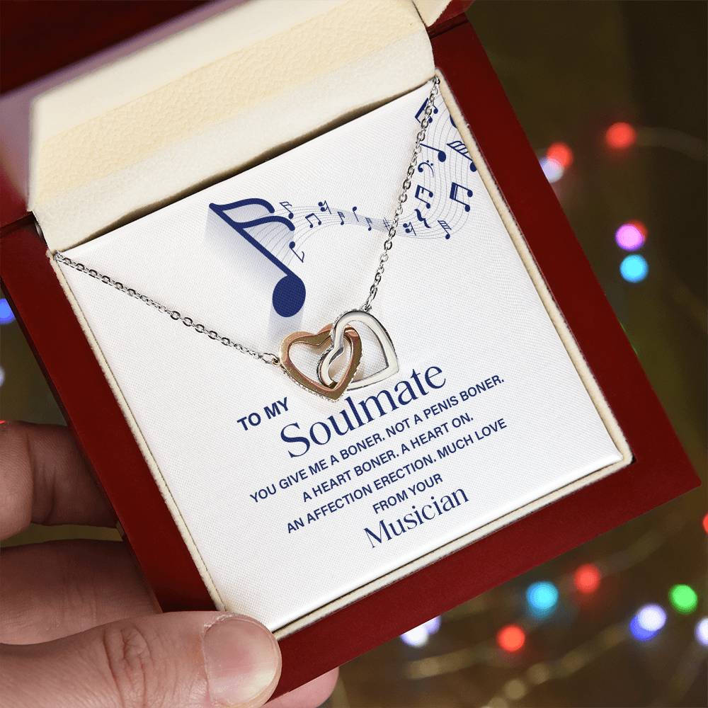 Funny Soulmate Necklace Gift from Musician