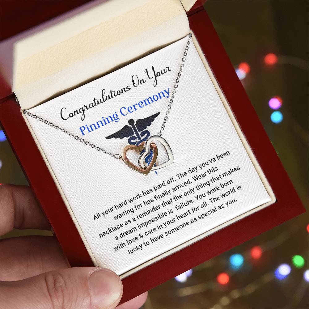 Congratulations On Your Pinning Ceremony Necklace Pinning Ceremony Necklace Gift Congratulations Pinning Ceremony Jewelry Pinning Ceremony Keepsake Necklace Special Heart Necklace Gift Gift For Graduates Pinning Ceremony