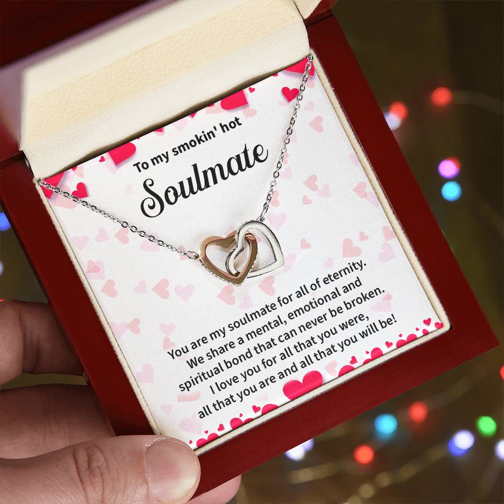 Soulmate Interlocking Hearts Gift with Message Card
