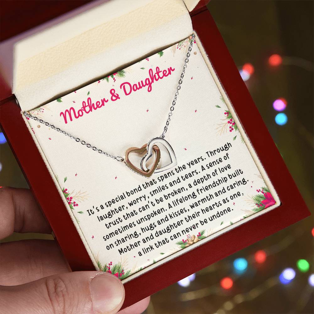 Mother And Daughter Its A Special Bond That Spans The Year, Christmas necklace