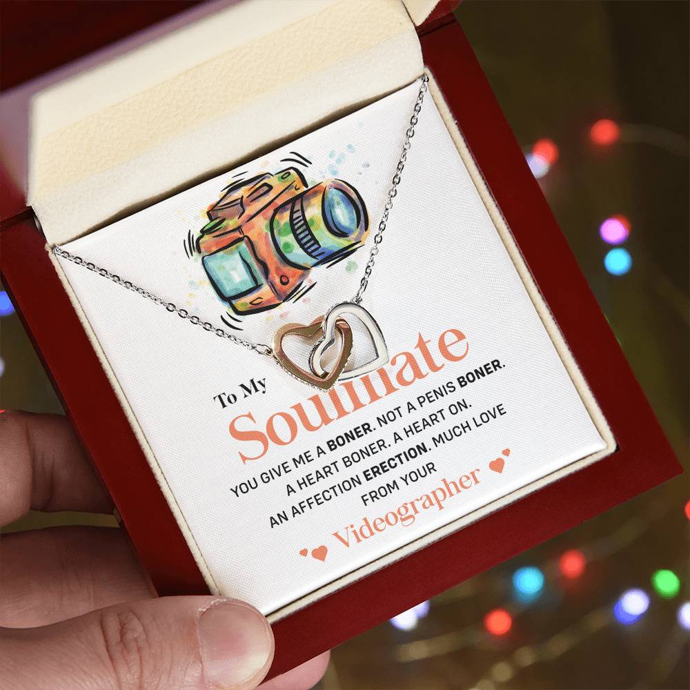 Funny Necklace Gift for Soulmate – Videographer Love