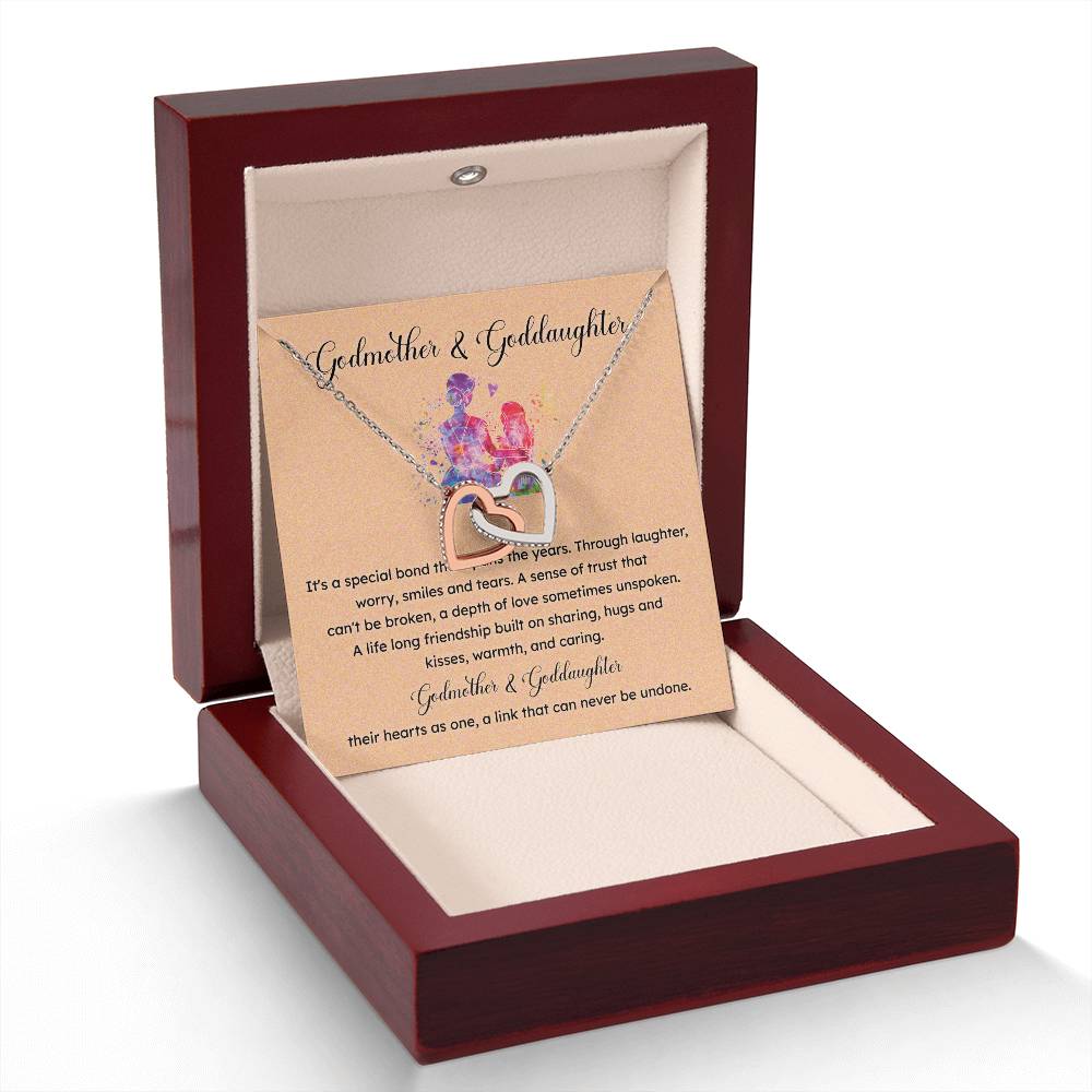 Godmother & Goddaughter Necklace – Gift with Message Card