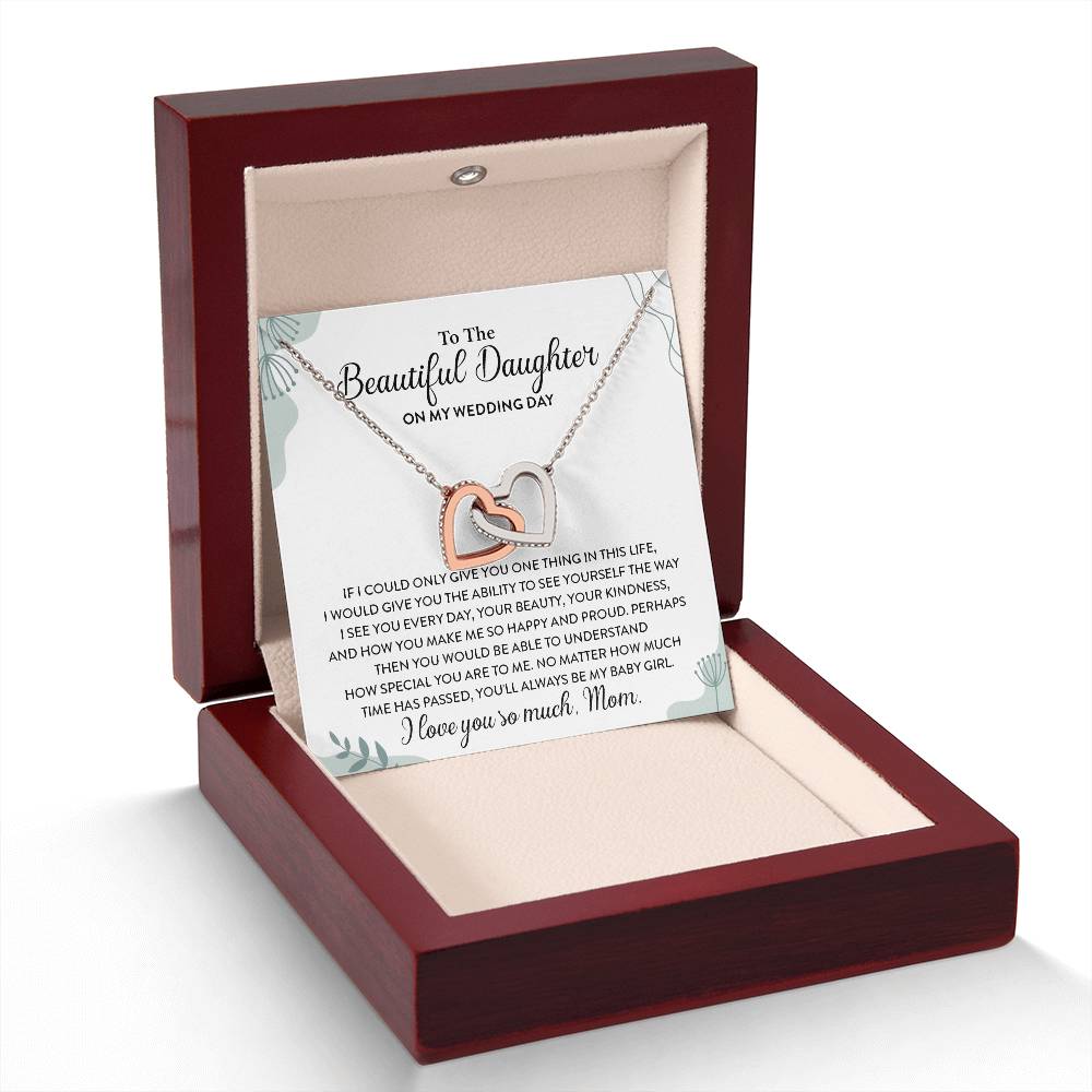 Wedding Gift for Daughter – Linked Hearts Necklace