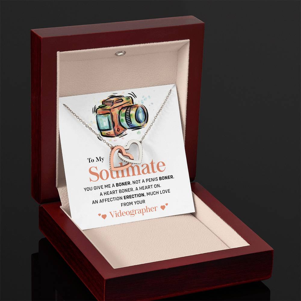 Videographer to Soulmate Funny Necklace Gift