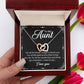 To My Aunt Interlocking Hearts Necklace – Meaningful Gift for Aunt, Appreciation Jewelry, Birthday Gift from Niece or Nephew