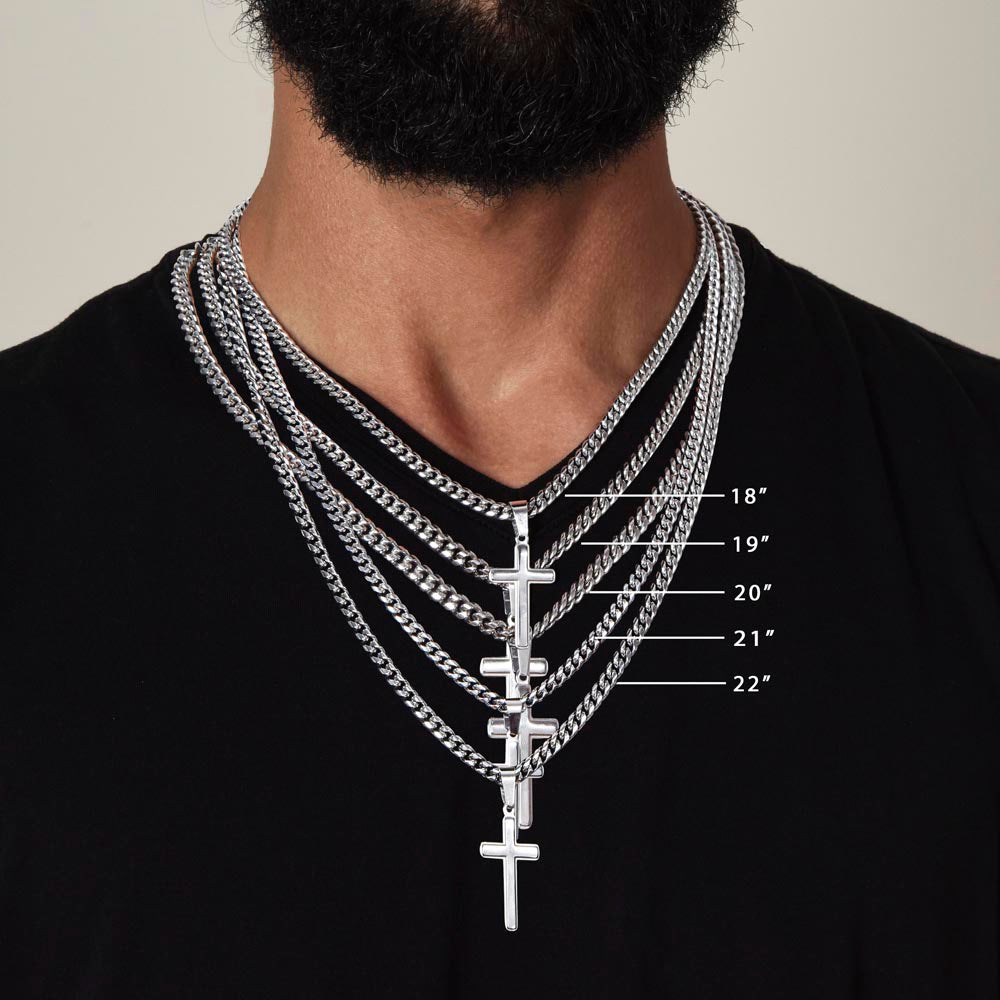 To My Grandson Necklace, I Am So Proud Of You, Love Grandpa.