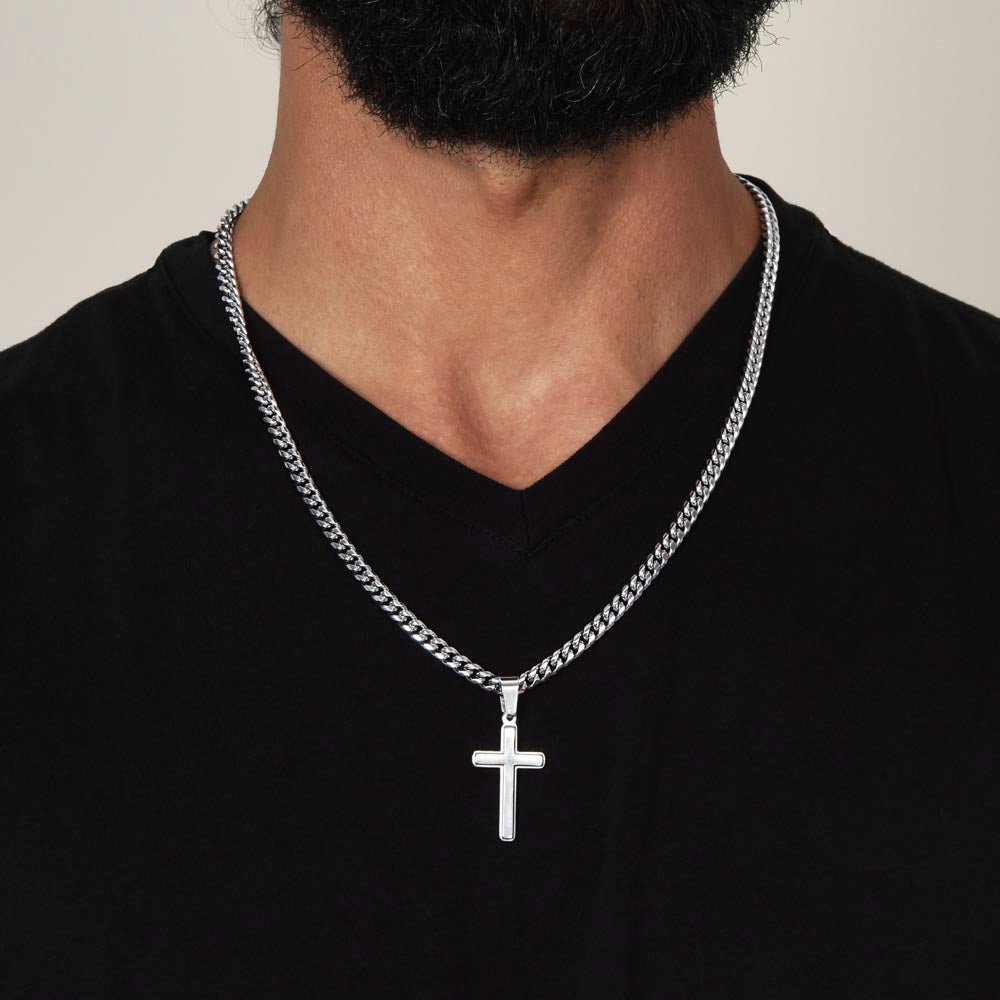 To My Grandson Necklace, I Am So Proud Of You, Love Grandpa.