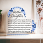 Mother Daughter Heart Acrylic Keepsake Gift