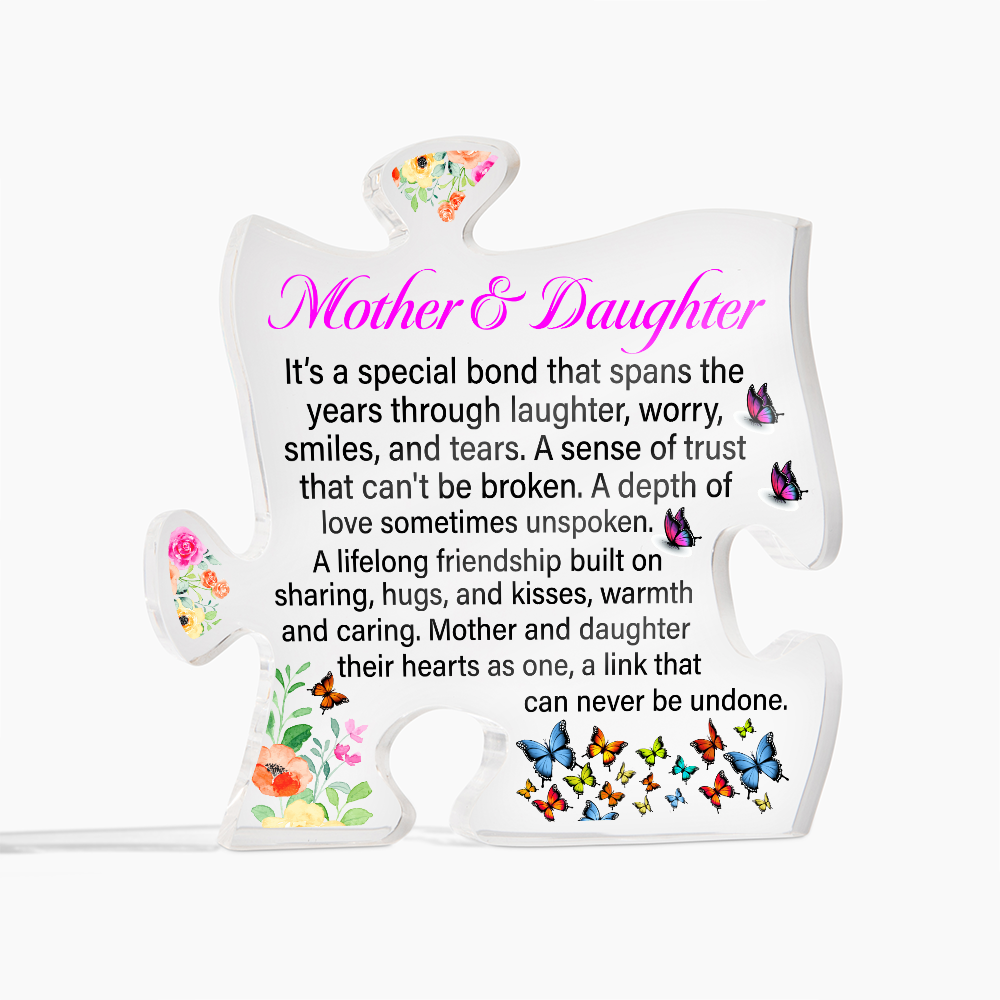 Mother Daughter Puzzle Acrylic Gift
