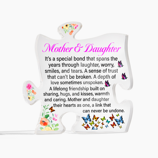 Mother Daughter Puzzle Acrylic Gift