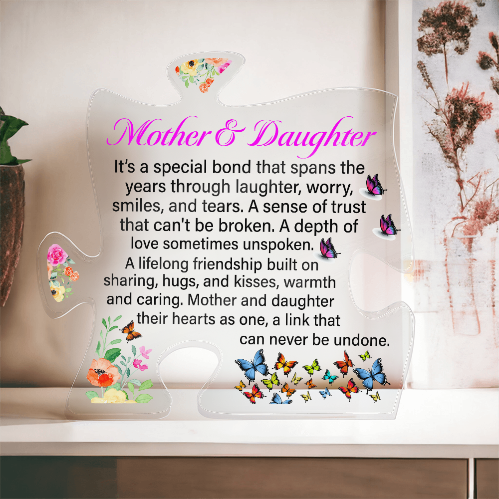 Mother Daughter Puzzle Acrylic Gift