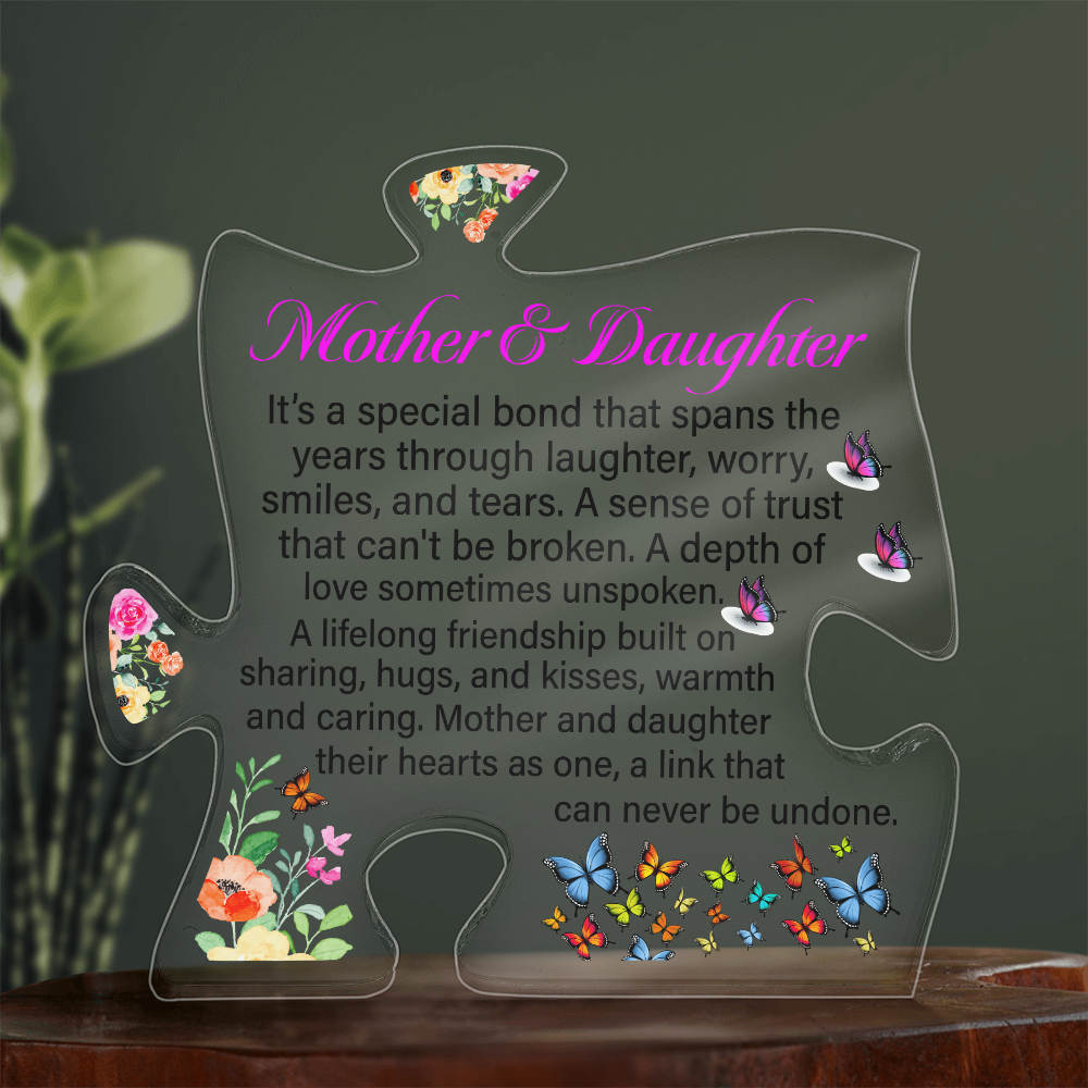 Mother Daughter Puzzle Acrylic Gift