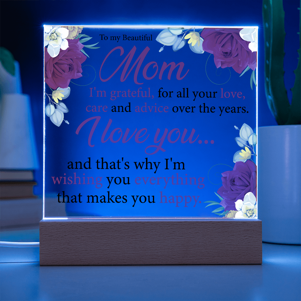 To My Beautiful Mom Acrylic Gift