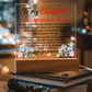 To My Daughter – Inspirational LED Plaque